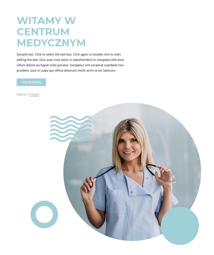 Witamy w centrum medycznym Szablon HTML5