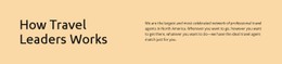 Travel Leaders Works CSS Template