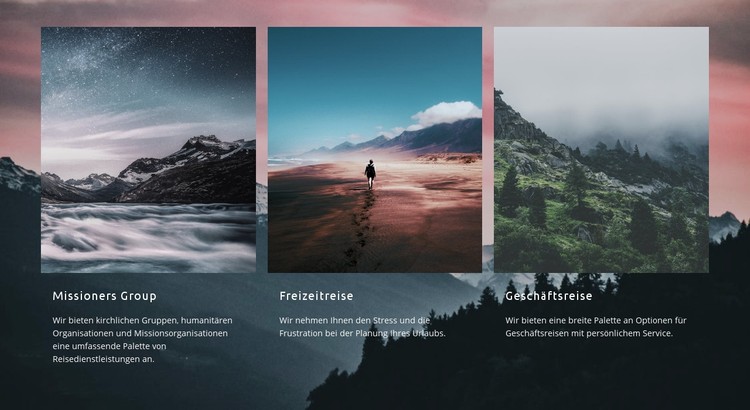 Natur Berglandschaft CSS-Vorlage