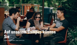 Informationen Für Studenten – Kostenloses Website-Mockup