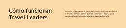 Menú CSS Para Travel Leaders Trabaja