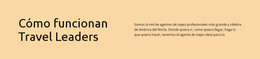 Travel Leaders Trabaja: Plantilla De Página HTML