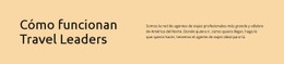 Diseño De Página Para Travel Leaders Trabaja