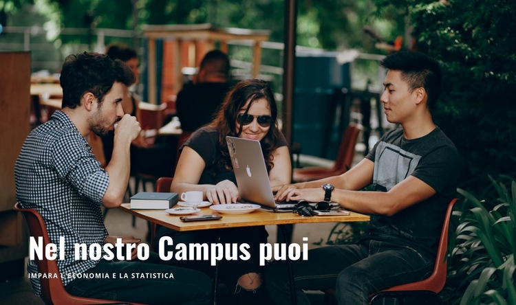 Informazioni per gli studenti Mockup del sito web