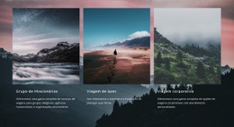 Designer De Site Para Natureza Paisagem Montanhosa