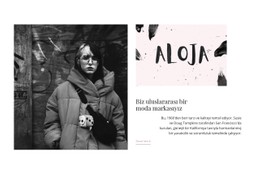 Uluslararası Moda Markası Tam Genişlikte Şablon