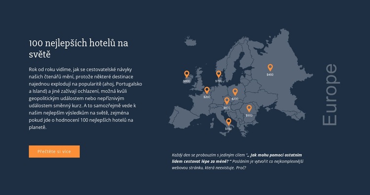 100 nejlepších hotelů na světě Téma WordPress
