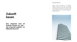 Bauen In Städten Einfache HTML-CSS-Vorlage