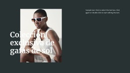 Diferentes Gafas De Sol - Plantilla HTML5 De Funcionalidad