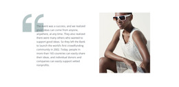 Bootstrap HTML For Fashion Quotes