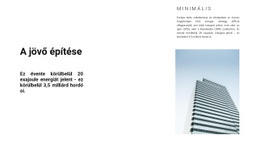 Építkezés A Városokban - HTML Oldalsablon