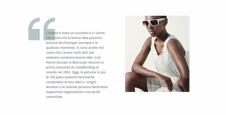 Citazioni di moda Modelli di Website Builder