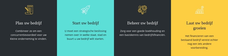 We bieden verschillende diensten aan Bestemmingspagina