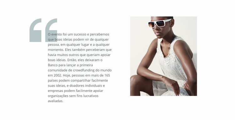 Citações de moda Modelo HTML5