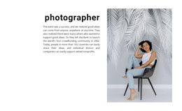 Responsive Web Template For Studio Photography Lessons