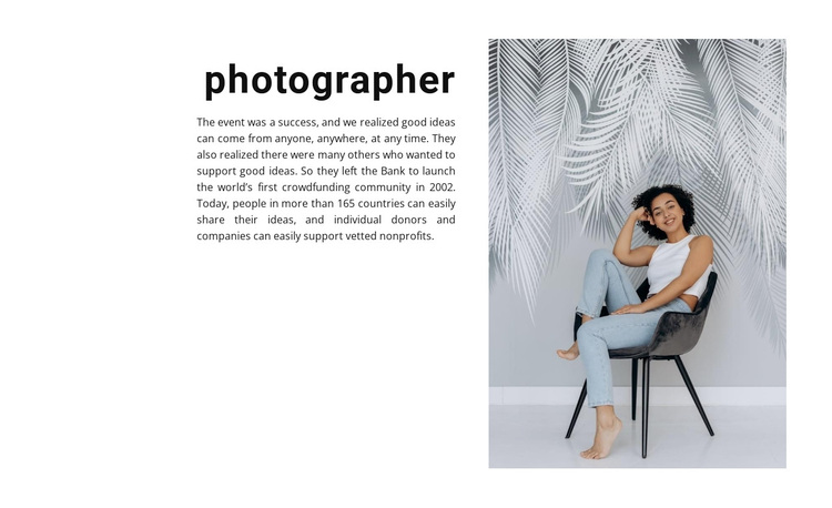 Studio photography lessons Template