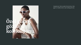 Farklı Güneş Gözlüğü Premium CSS Şablonu