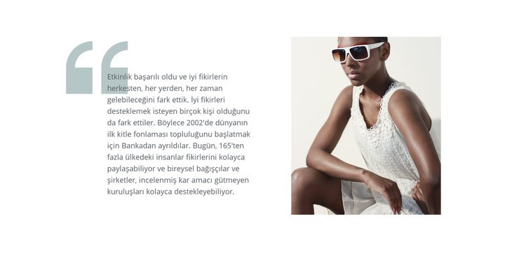 Moda alıntıları Şablon