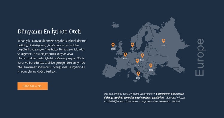 Dünyanın En İyi 100 Oteli Web Sitesi Mockup'ı