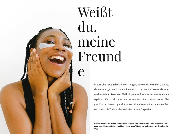 Pflege Geheimnisse HTML Website Builder