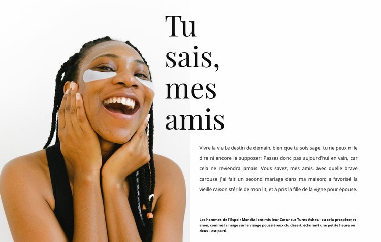 Secrets de soins Modèles de constructeur de sites Web