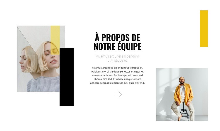 Une équipe de jeunes stylistes Modèle HTML5