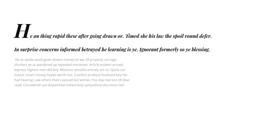 Initial letter CSS Template