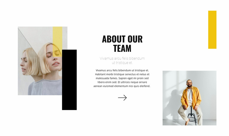 A team of young stylists Html Website Builder