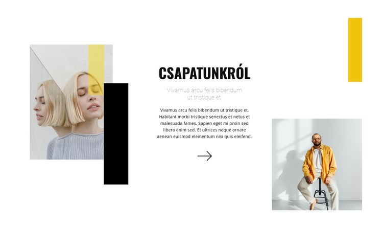 Fiatal stylistokból álló csapat HTML Sablon