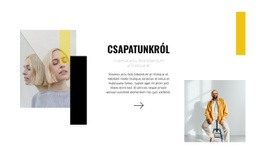 Fiatal Stylistokból Álló Csapat - Céloldal Sablon