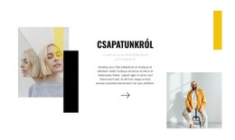 Lenyűgöző WordPress Téma Fiatal Stylistokból Álló Csapat Számára