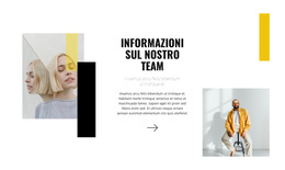 Un Team Di Giovani Stilisti - Modello Di Sito Web Semplice