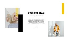 Een Team Van Jonge Stylisten - Multifunctionele Bestemmingspagina