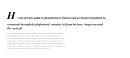 Eerste Brief - Gratis HTML-Sjabloon
