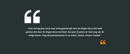 Twee Aanhalingstekens En Tekst - HTML Designer