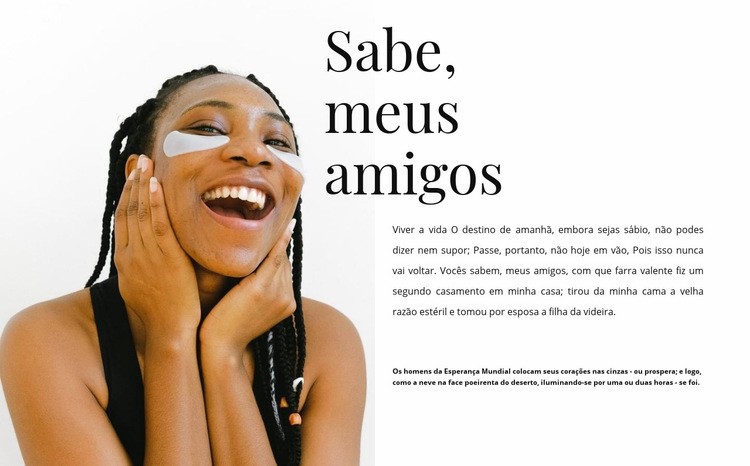 Segredos de cuidados Design do site