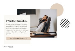 L'Équilibre Travail-Vie - Page De Destination Personnalisée