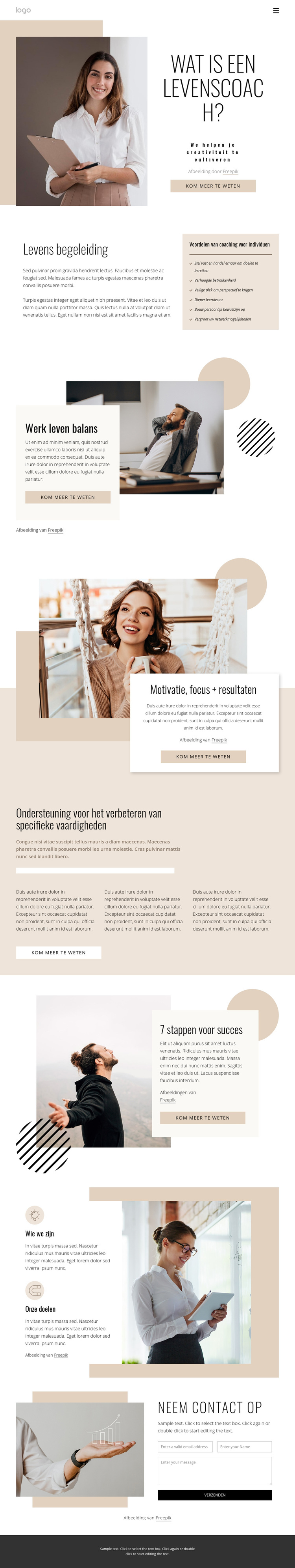 Levens- en bedrijfscoaching WordPress-thema