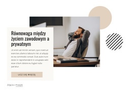 Równowaga Między Życiem Zawodowym A Prywatnym - HTML Website Builder