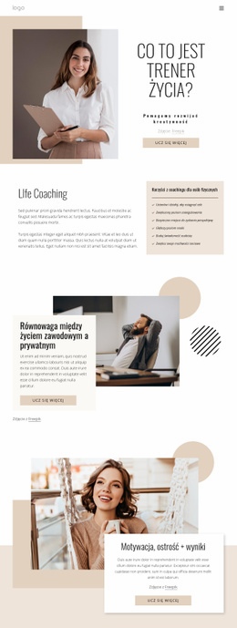Coaching Życiowy I Biznesowy – Konfigurowalny Szablon