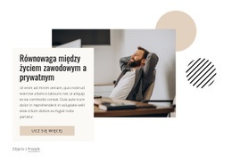 Równowaga Między Życiem Zawodowym A Prywatnym - Konfigurowalny Profesjonalny Szablon HTML5