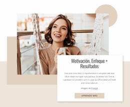Motivación, Enfoque Y Resultados: Excelente Página De Destino