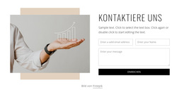 Kontaktformular Für Ihr Coaching – Responsive Website-Vorlage