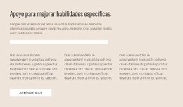 Habilidades Especificas: Plantilla HTML5 Adaptable