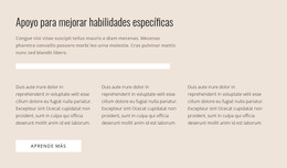 Habilidades Especificas - Tema CSS Gratuito