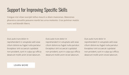 Responsive HTML For Specific Skills