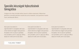 Specifikus Készségek – Csodálatos Sablon Létrehozása