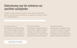 Specifieke Vaardigheden - HTML-Sjabloon Downloaden