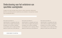 Specifieke Vaardigheden - Gratis CSS-Thema