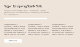 Specific Skills - Drag & Вrop One Page Template